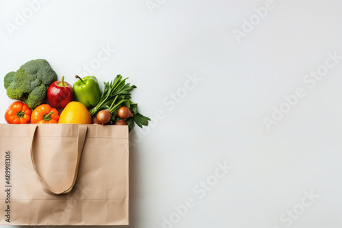 shopping bag with vegetables