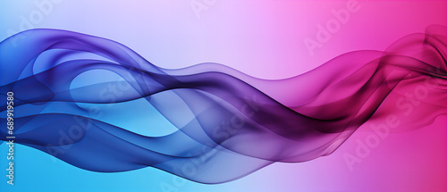 A vibrant swirl of violet, blue, and pink smoke dances in an abstract display of colorfulness, evoking a sense of fluidity and wildness in this striking piece of art