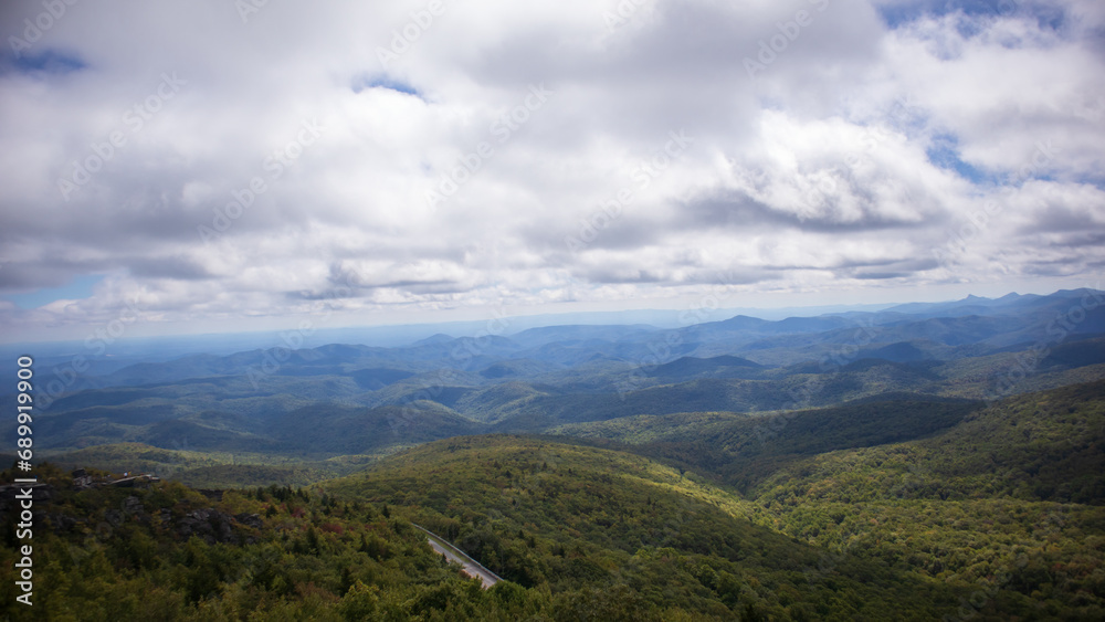 clouds over the mountains