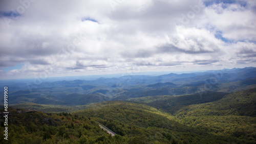 clouds over the mountains