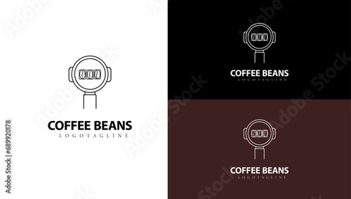 Coffee bean logo design, Espresso Roost logo, Brew Bower logo idea.