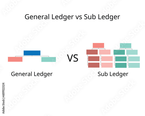 Differences Between General Ledger and Sub Ledger