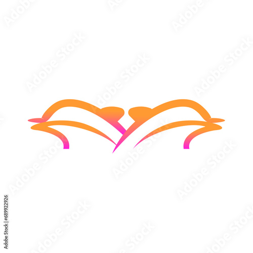 Dolphine silhouette letter M premium vector Free Download Dolphine silhouette letter M premium vector - GFXLoad
