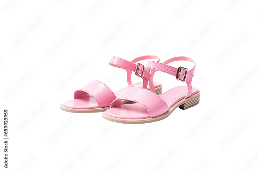Isolated pink sandals On a transparent background for using graphics. Isolated pink sandals On a transparent background for using graphics.