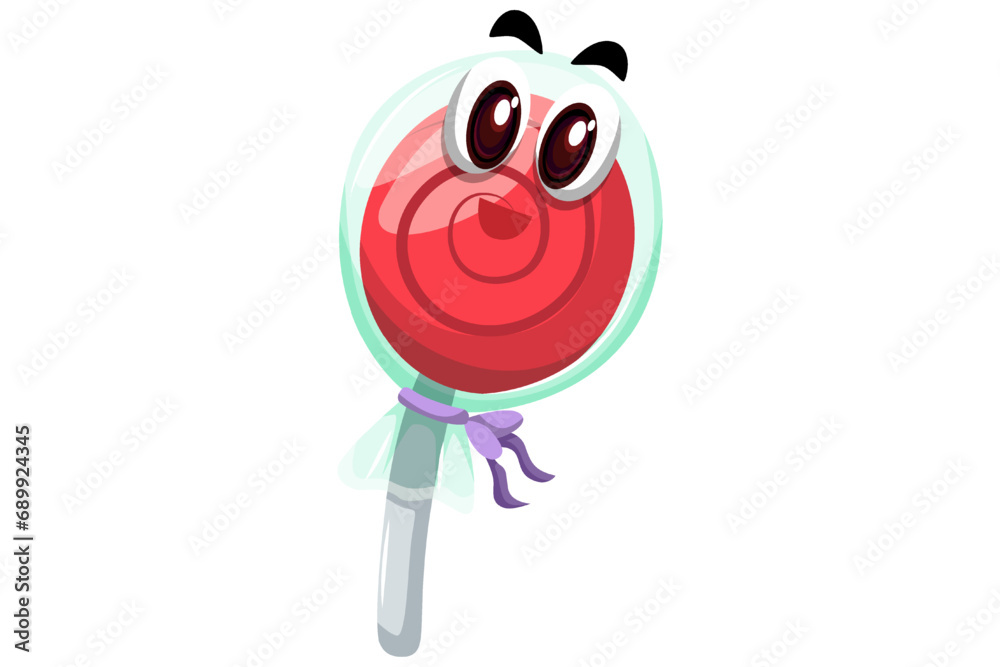 Fototapeta premium Cute Candy Character Design Illustration