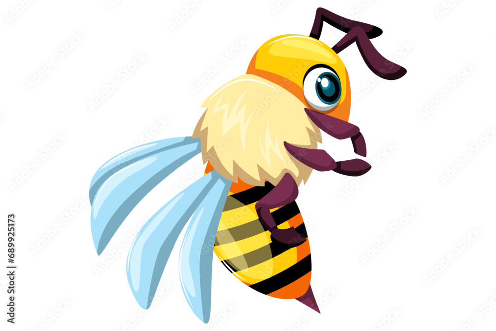 Obraz premium Cute Bee Character Design Illustration