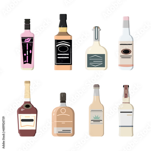 set of bottles