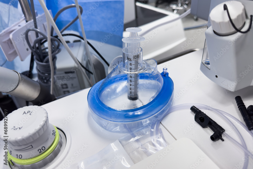 Medical equipment for anesthesia and ventilation in hospitals