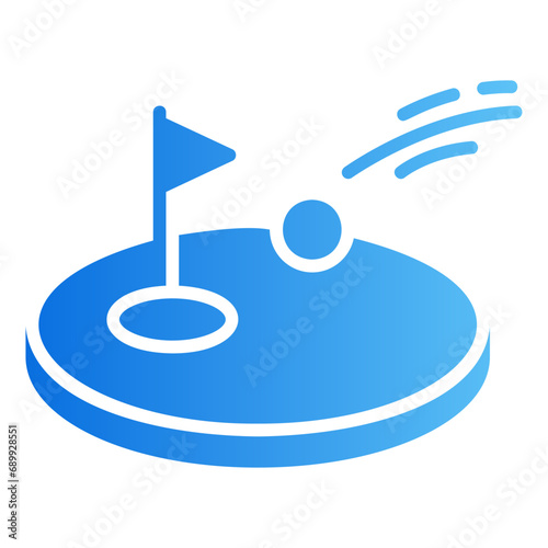 hole in one gradient icon