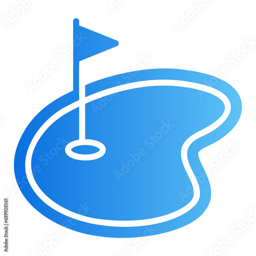 minigolf gradient icon