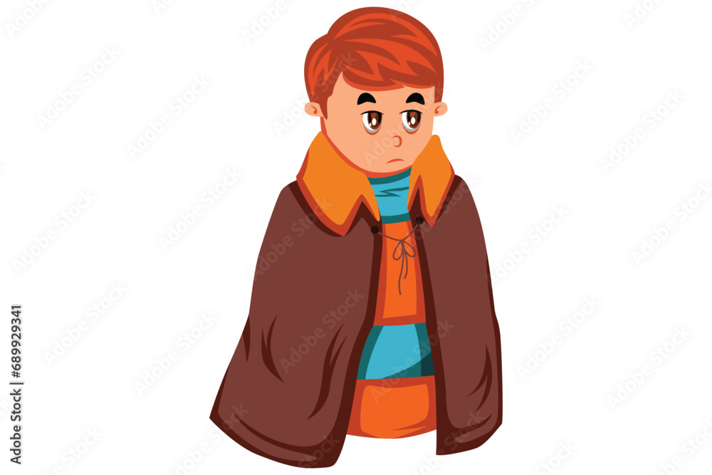 Obraz premium Winter Season Character Design Illustration