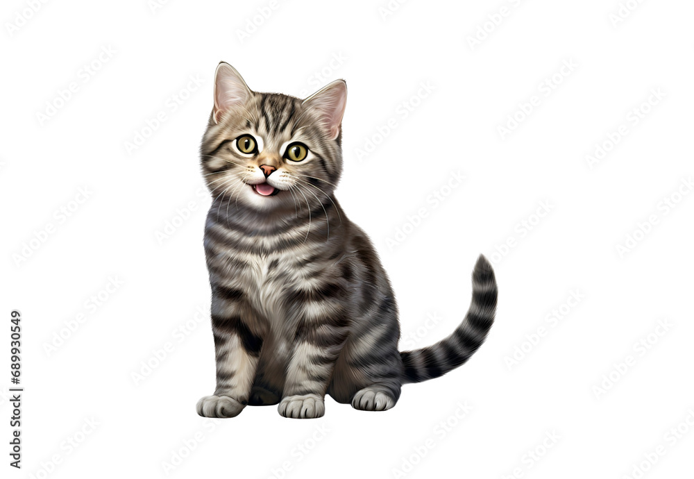Tabby_Cat_short_hair_smiling_wearing_a_New_Years Tabby_Cat_short_hair_smiling_wearing_a_New_Years