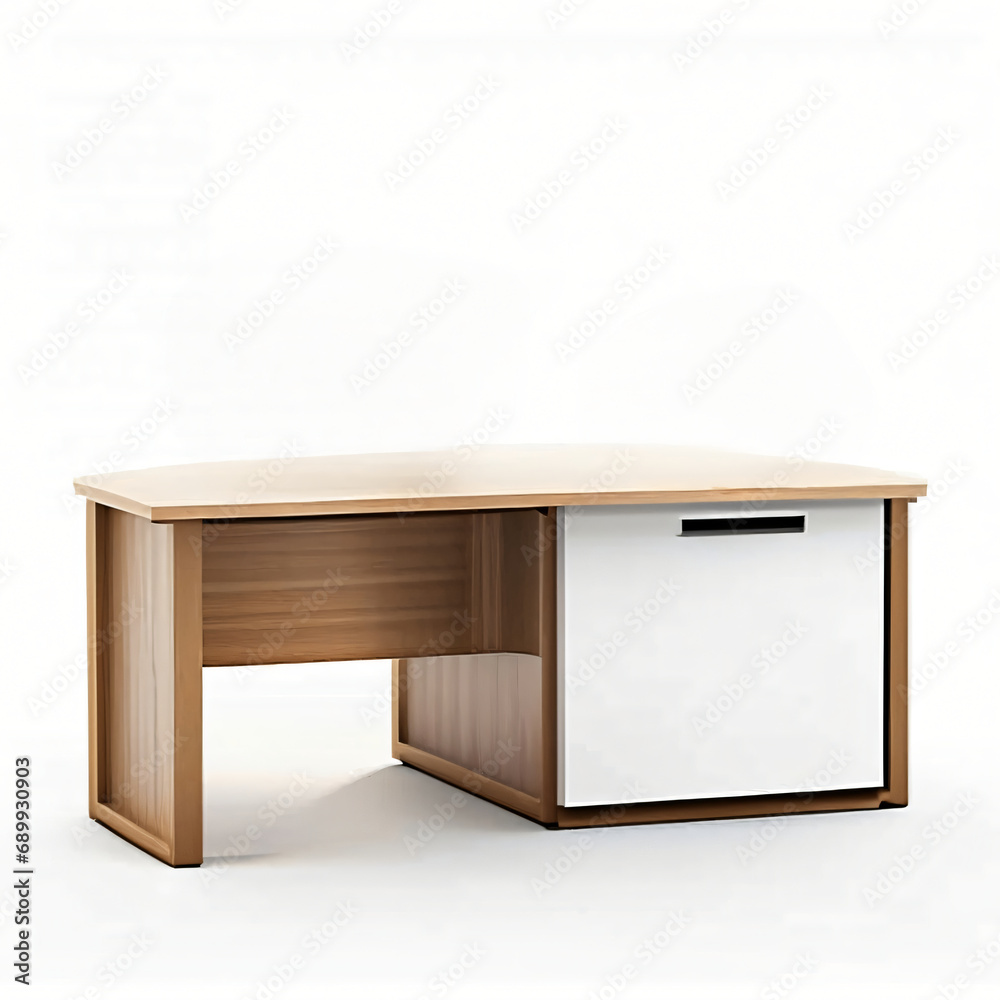 desk on isolated white background desk on isolated white background