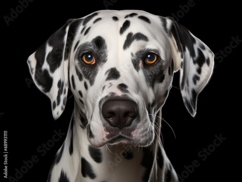 Dalmatian Dog Studio Shot  Isolated on Clear Background  Generative AI