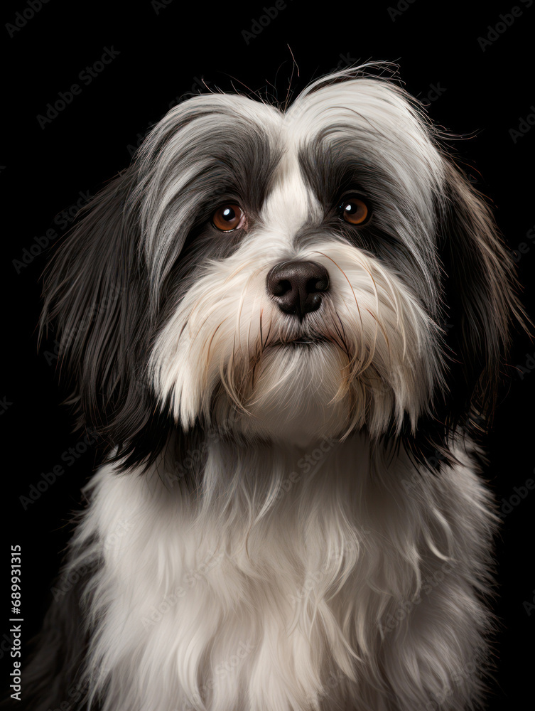 Havanese Dog Studio Shot, Isolated on Clear Background, Generative AI Havanese Dog Studio Shot, Isolated on Clear Background, Generative AI