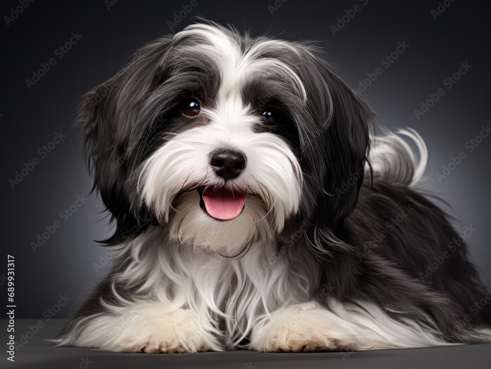 Havanese Dog Studio Shot, Isolated on Clear Background, Generative AI Havanese Dog Studio Shot, Isolated on Clear Background, Generative AI