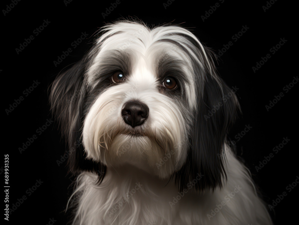 Havanese Dog Studio Shot, Isolated on Clear Background, Generative AI Havanese Dog Studio Shot, Isolated on Clear Background, Generative AI