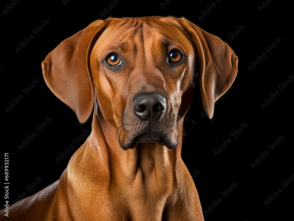Rhodesian Ridgeback Dog Studio Shot, Isolated on Clear Background, Generative AI Rhodesian Ridgeback Dog Studio Shot, Isolated on Clear Background, Generative AI