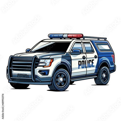 Police car vector