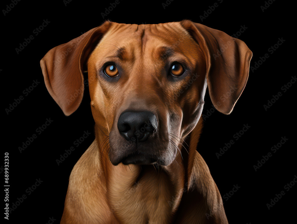 Rhodesian Ridgeback Dog Studio Shot, Isolated on Clear Background, Generative AI Rhodesian Ridgeback Dog Studio Shot, Isolated on Clear Background, Generative AI