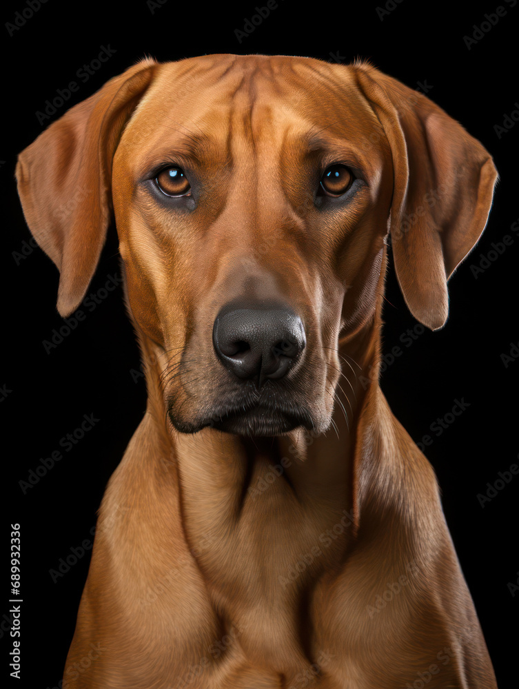 Rhodesian Ridgeback Dog Studio Shot, Isolated on Clear Background, Generative AI Rhodesian Ridgeback Dog Studio Shot, Isolated on Clear Background, Generative AI