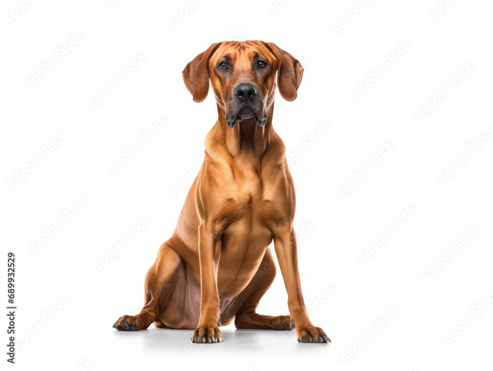 Rhodesian Ridgeback Dog Studio Shot, Isolated on Clear Background, Generative AI Rhodesian Ridgeback Dog Studio Shot, Isolated on Clear Background, Generative AI