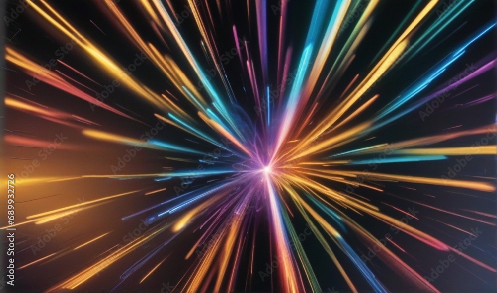 Naklejka premium A bright light in the sky from AI Generated