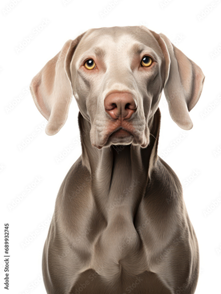 Weiamaraner Dog Studio Shot, Isolated on Clear Background, Generative AI Weiamaraner Dog Studio Shot, Isolated on Clear Background, Generative AI