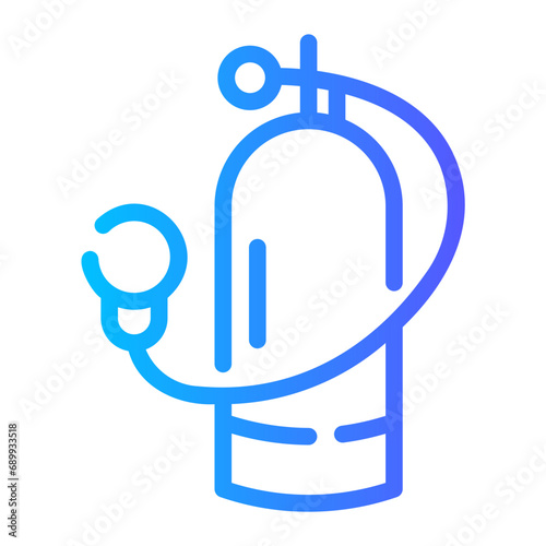 oxygen Line Gradient Icon