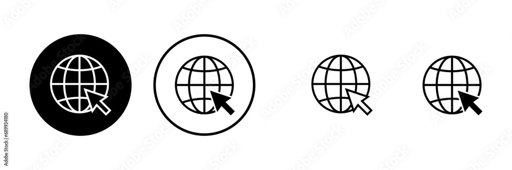 Web icons set. Website vector icon. Internet world vector Web icons set. Website vector icon. Internet world vector