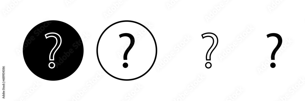 Question Icons set. Question mark sign. help icon. Faq Question Icons set. Question mark sign. help icon. Faq