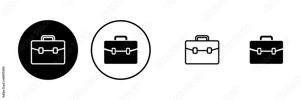 Briefcase icons set. Briefcase vector icon Briefcase icons set. Briefcase vector icon