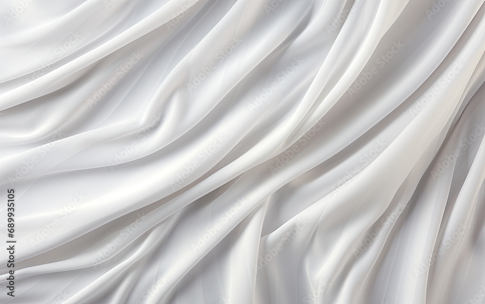 Obraz premium White satin fabric texture wallpaper.