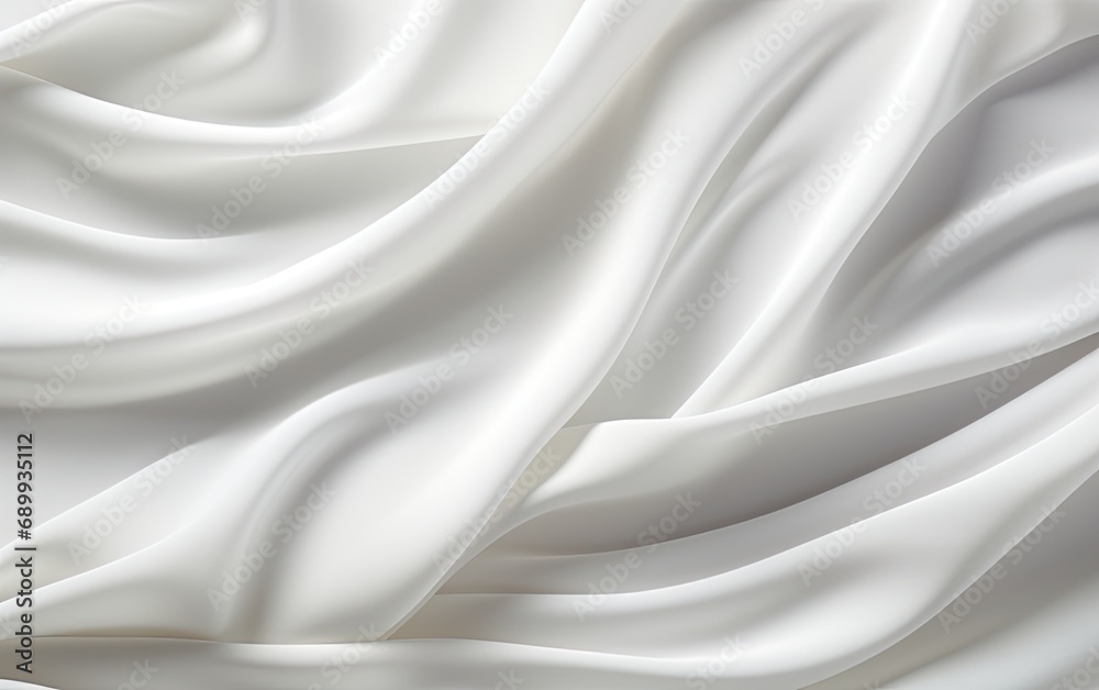 Obraz premium White satin fabric texture wallpaper.