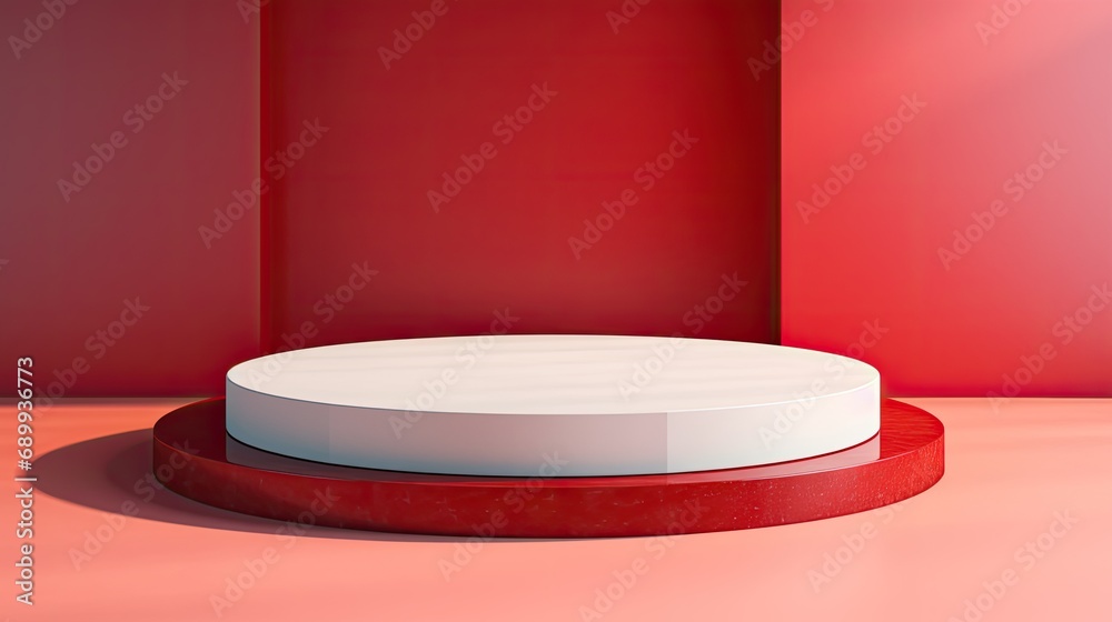 Empty podium for product display with background Empty podium for product display with background