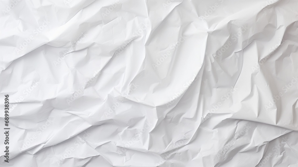 White wrinkled paper background with texture White wrinkled paper background with texture