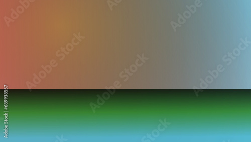 Ambient World Stage; warm and cool tones collide over a neon lawn
