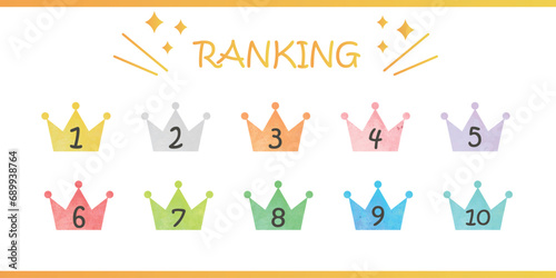 王冠ランキングアイコンに使えるイラスト1
