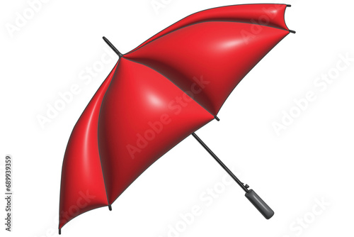 red umbrella isolated on white