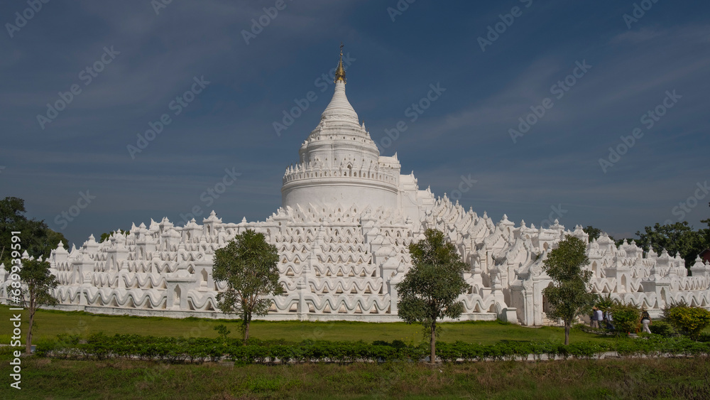 Hsinbyume Paya Pagoda in Mingun, Mandalay, Myanmar