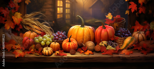 thanksgiving october cozy lettering festival harvest seasonal greeting party november maple 