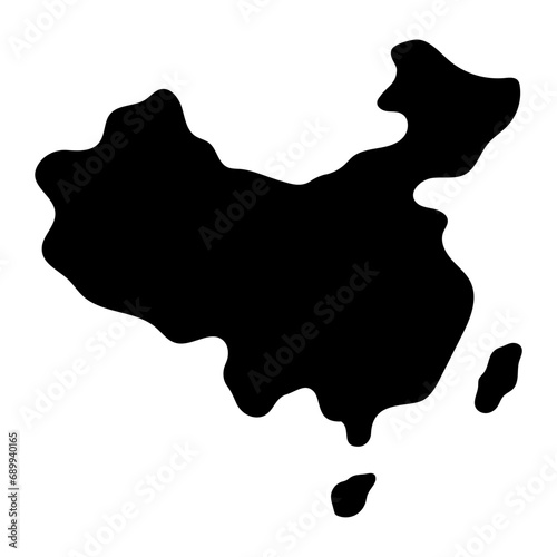 China Map nation icon