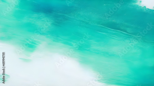 Teal Blue Green Watercolor Fluid: Abstract Background
