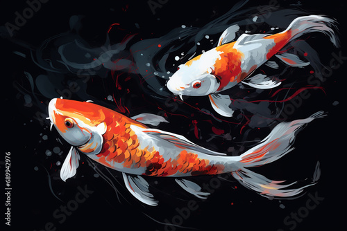 goldfish in the water,,Created By Ai