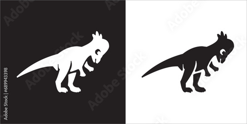Fototapeta Naklejka Na Ścianę i Meble -  Illustration vector graphics of dinosaur icon