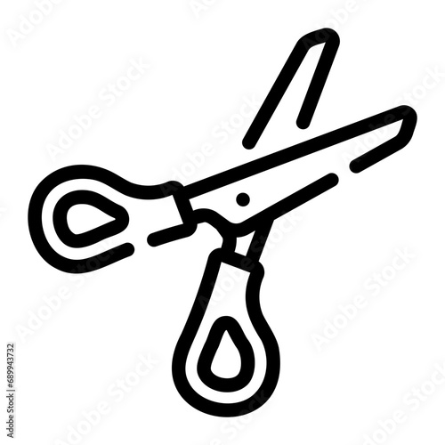 scissor Line Icon