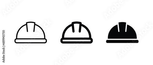 Helmet icon vector illustration. Construction helmet icon. for web, ui, and mobile apps photo