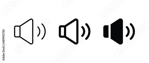 Speaker icon vector illustration web, ui, and mobile apps