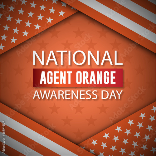 National Agent Orange Awareness Day Background Vector Illustration 