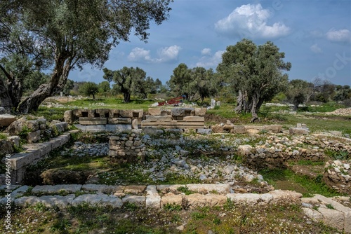 The Temple of Dionysos in Ancient City of Teos, Izmir, Turkey